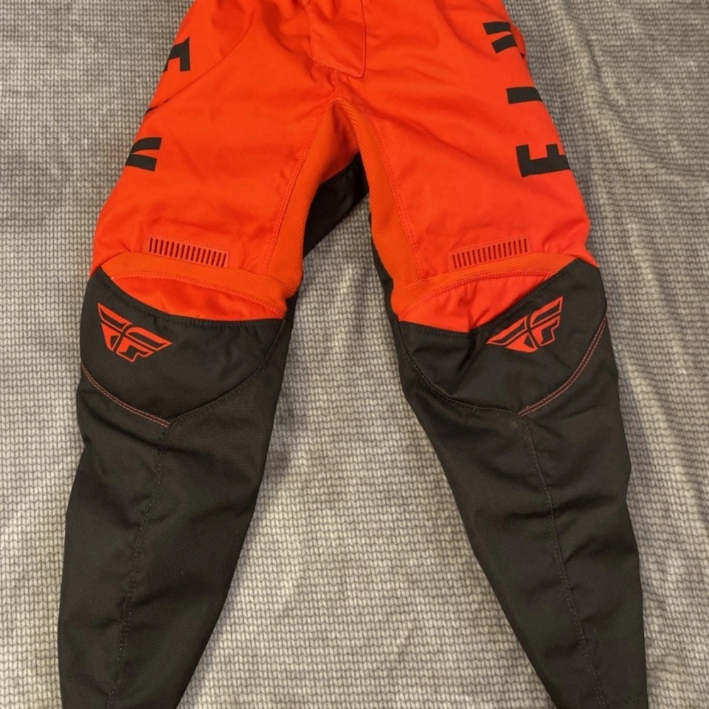 Fly Racing F16 Pants Youth Size 24 Red Black MX Off-road Comfort Excellent Shape